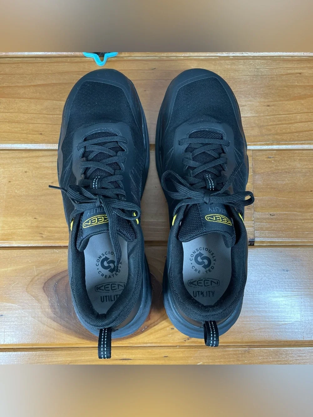KEEN Utility Speedworks Carbon Toe Mens 11D Black Work Shoes Sneakers EH SR